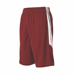 Badger Mens Single Ply Reversible Basketball Short -Drake Shop 589psp rdwh