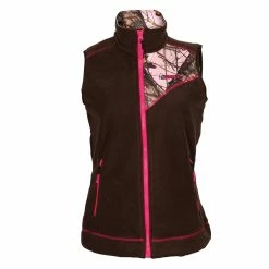 Rocky Womens Camouflage Panel Full Zip Fleece Vest
