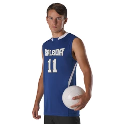 Badger Youth Cut Block Sleeveless Volleyball Jersey